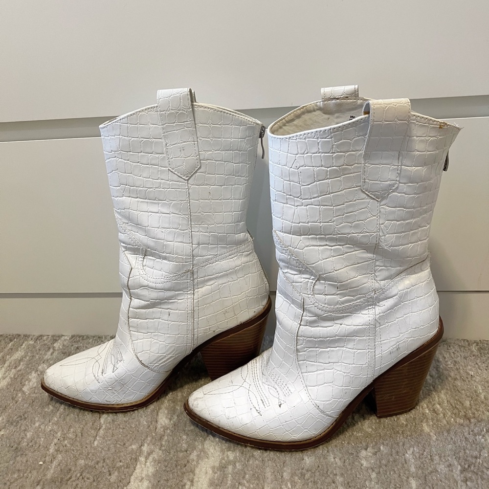 White Cowboy Boots